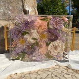 Pressed Flowers in Decorative Tray