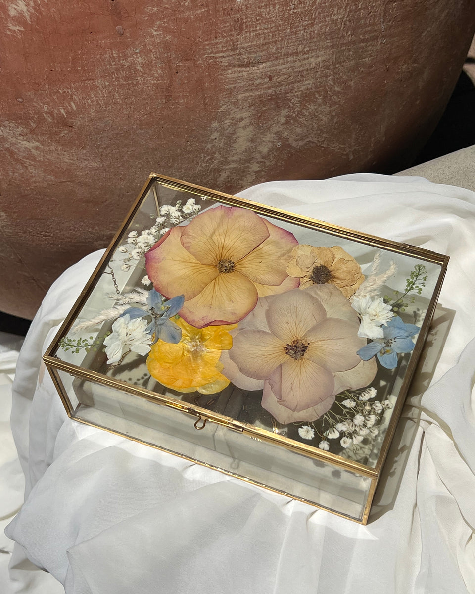 Pressed Flower Jewelry Box
