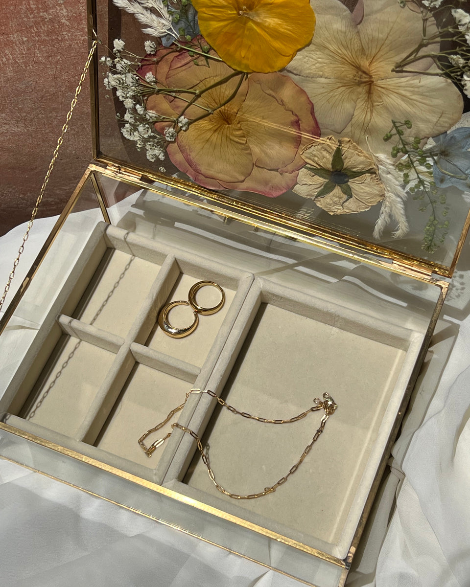 Pressed Flower Jewelry Box