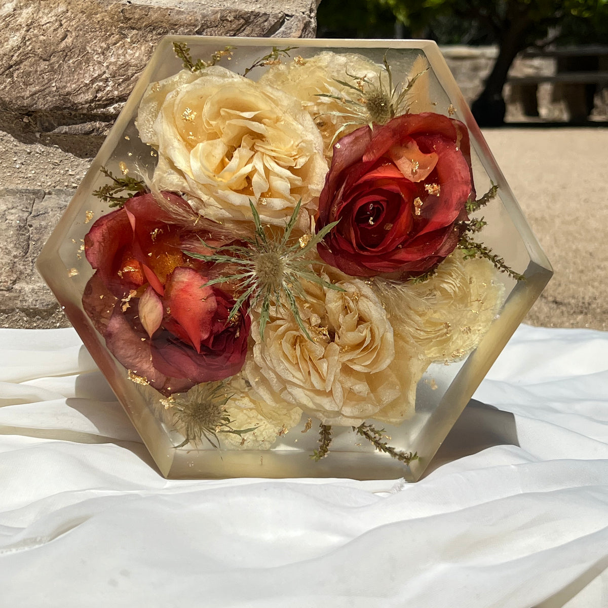 Preserved Flower Resin Blocks