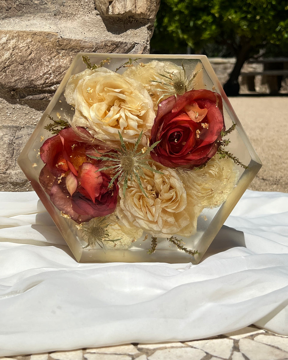 Preserved Flower Resin Blocks
