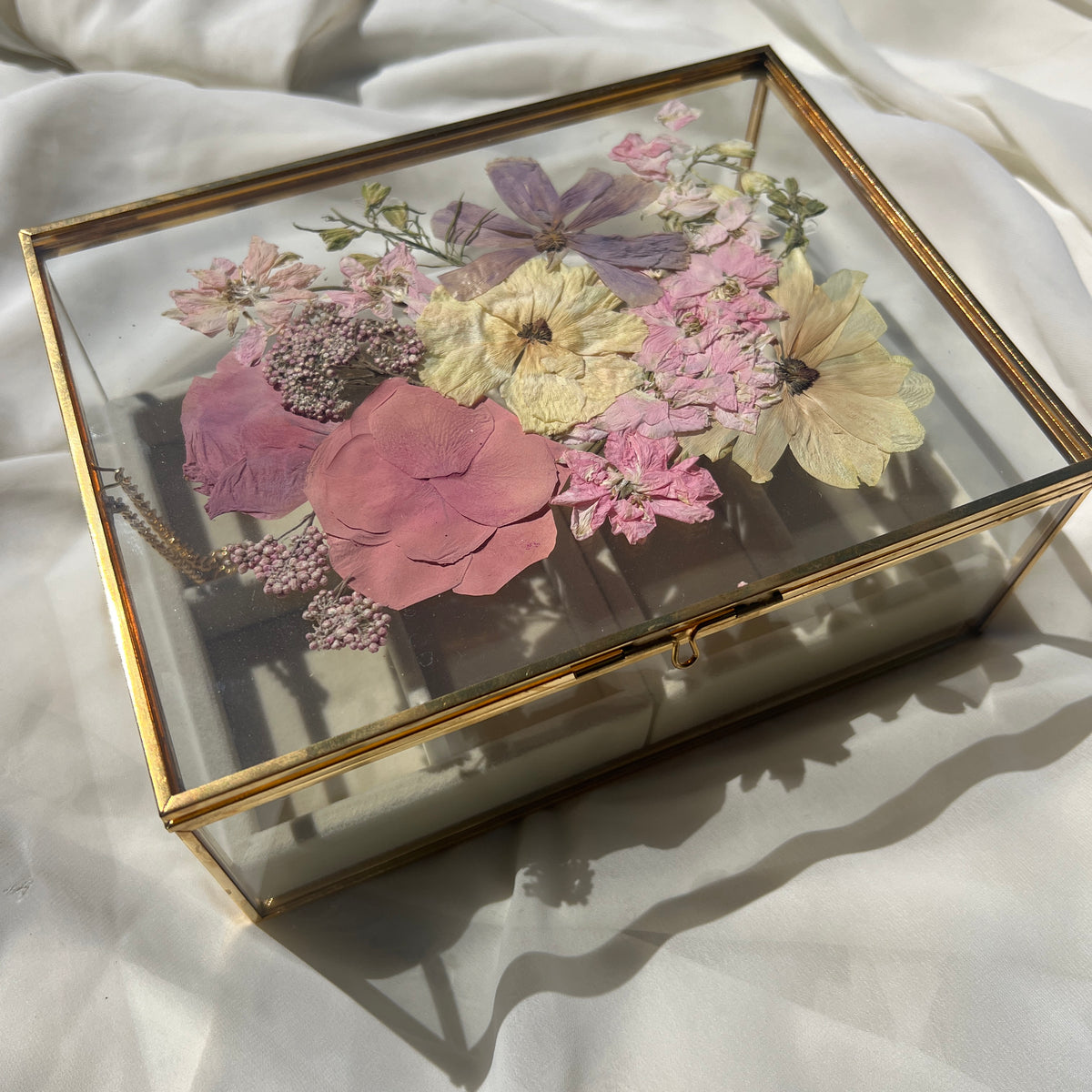 Pressed Flower Jewelry Box