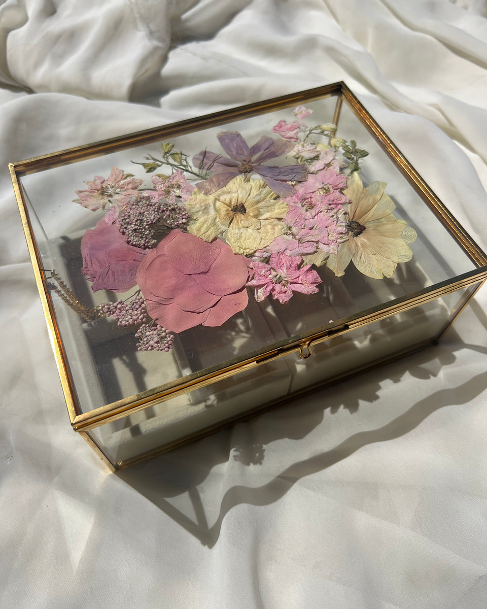 Pressed Flower Jewelry Box