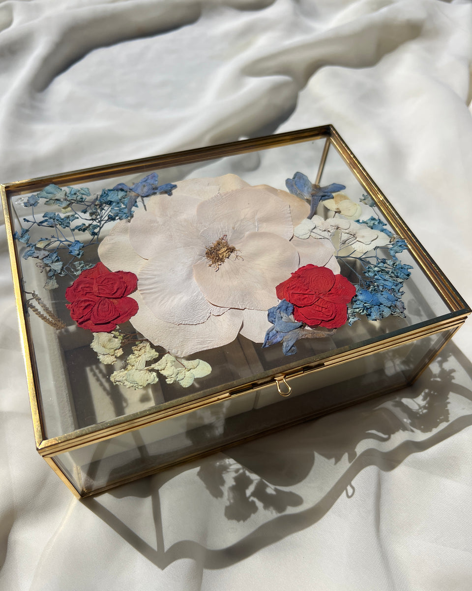 Pressed Flower Jewelry Box