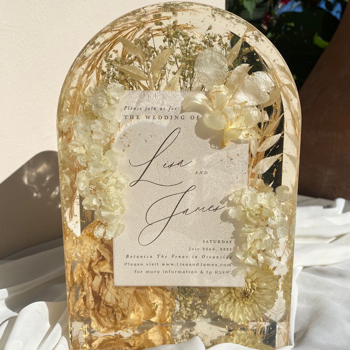 Preserved Flower Resin Blocks