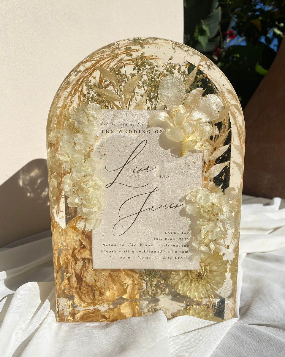 Preserved Flower Resin Blocks