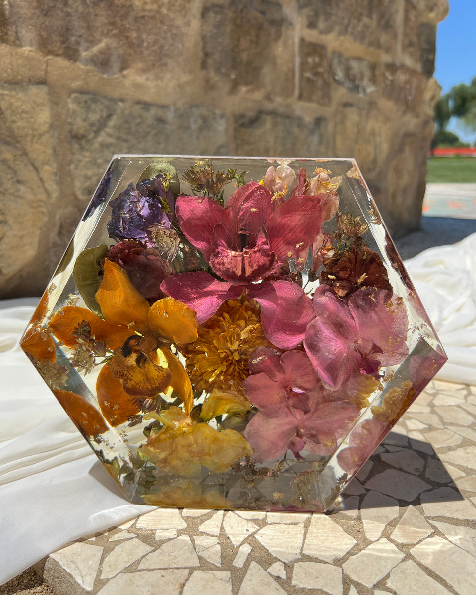 Preserved Flower Resin Blocks