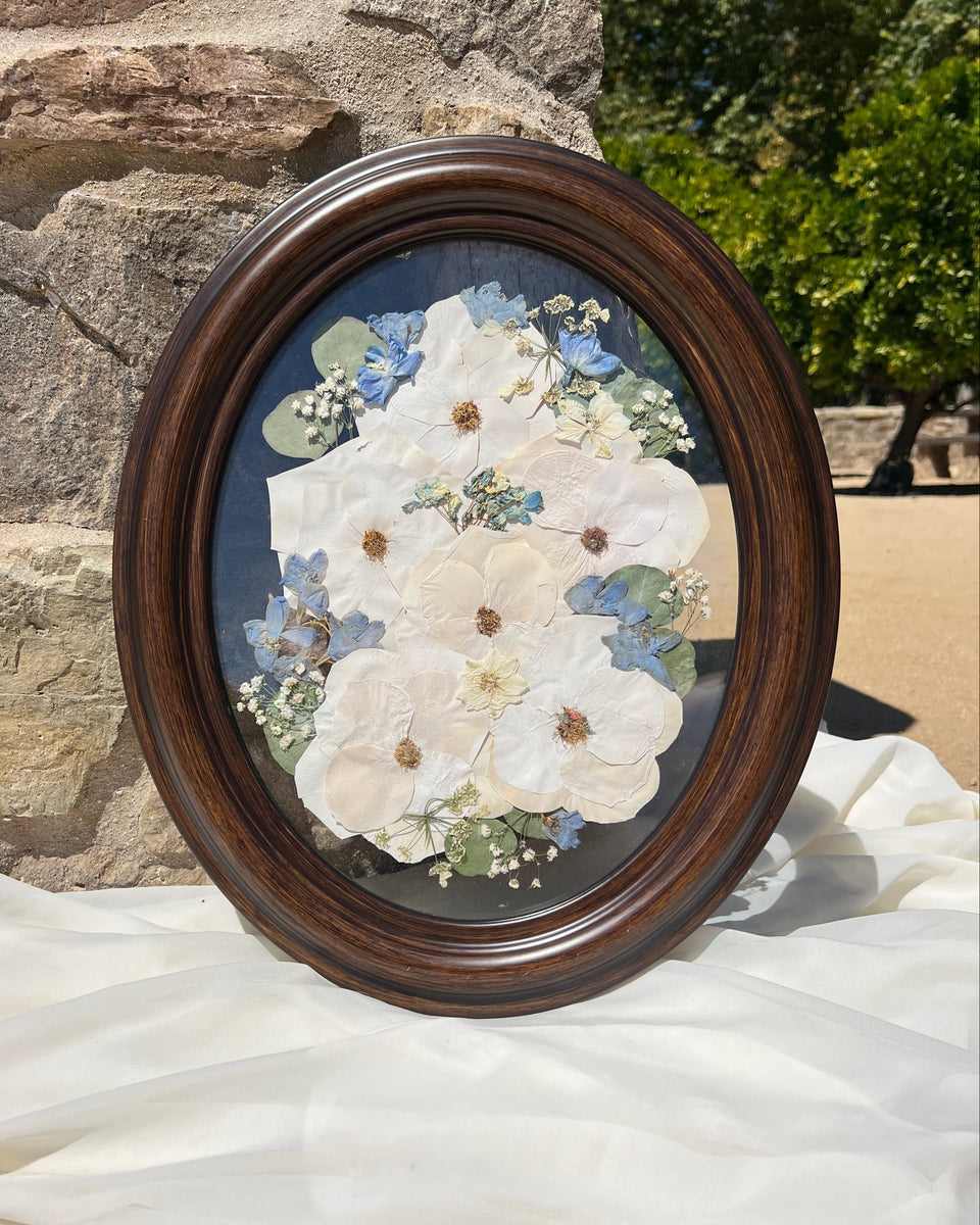 Oval Pressed Flower Frames
