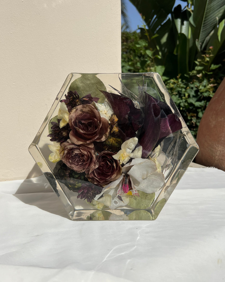 Preserved Flower Resin Blocks