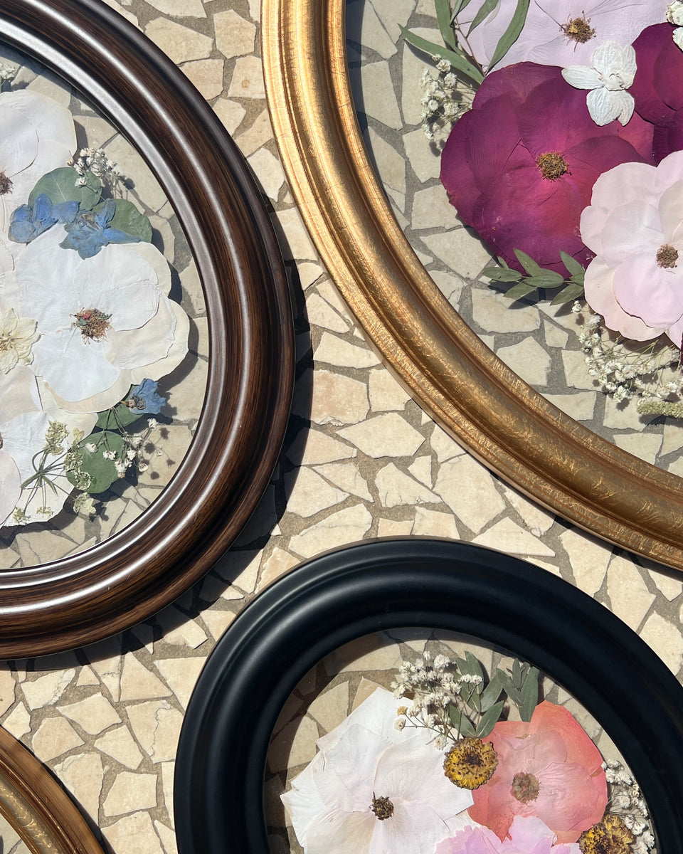 Oval Pressed Flower Frames