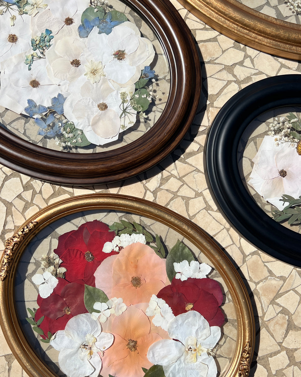 Oval Pressed Flower Frames