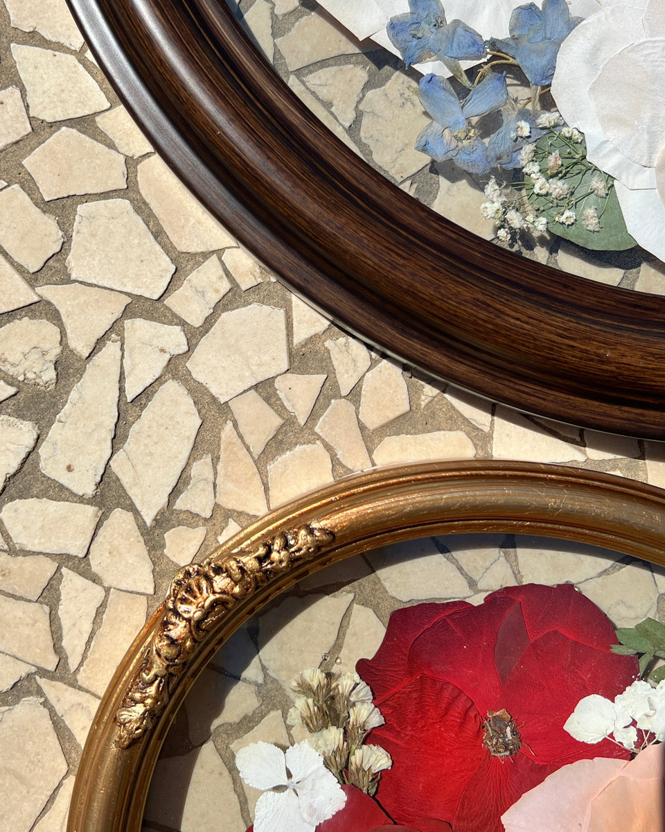 Oval Pressed Flower Frames