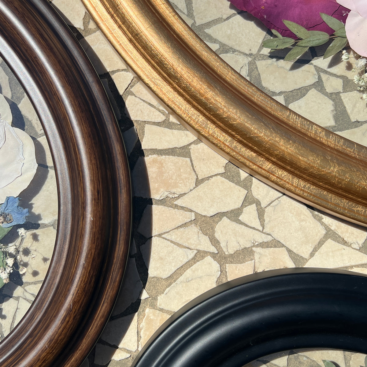 Oval Pressed Flower Frames