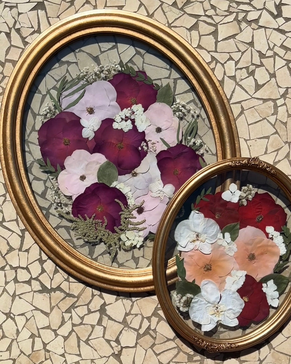 Oval Pressed Flower Frames