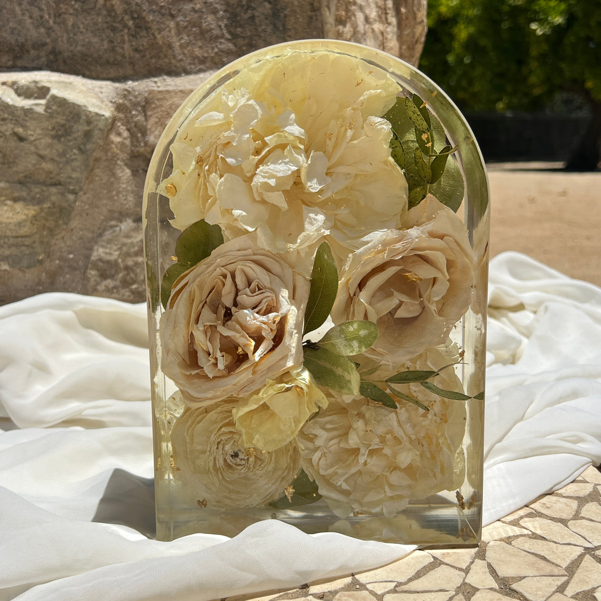 Preserved Flower Resin Blocks