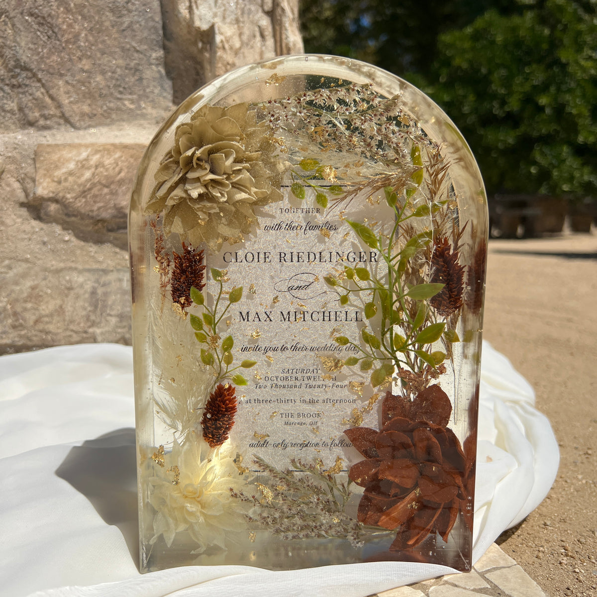 Preserved Flower Resin Blocks