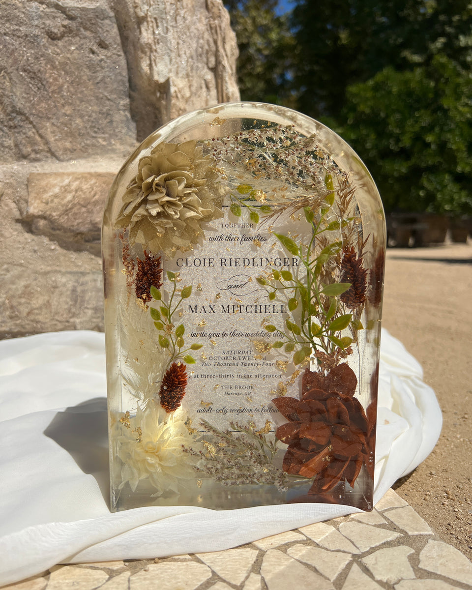 Preserved Flower Resin Blocks