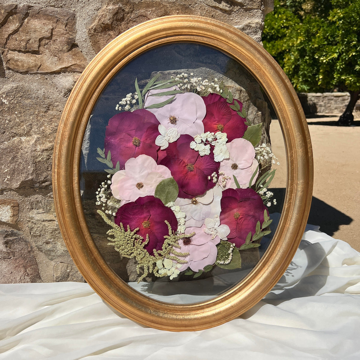 Oval Pressed Flower Frames